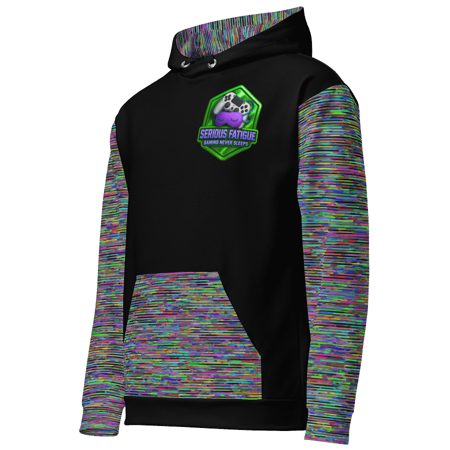 Glitch Static Fusion Serious Fatigue Unisex Hoodie product image (2)