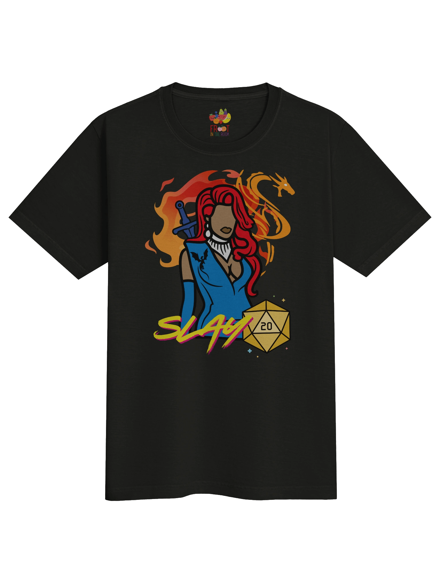 Slay Queen d20 Tee (Heavyweight Comfort-fit) product image (3)