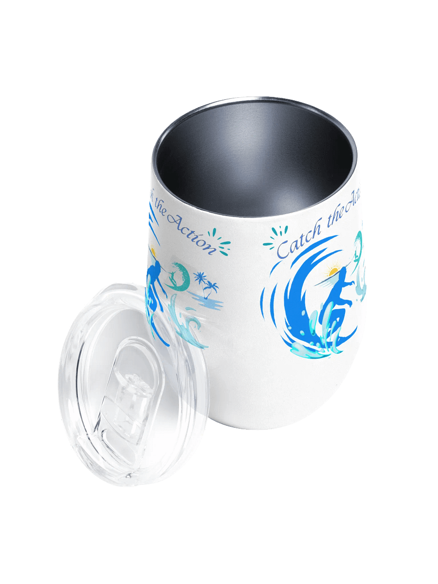 Sunset Waves Wine Tumbler holiday gift for sons daughters dads friends colleagues product image (3)