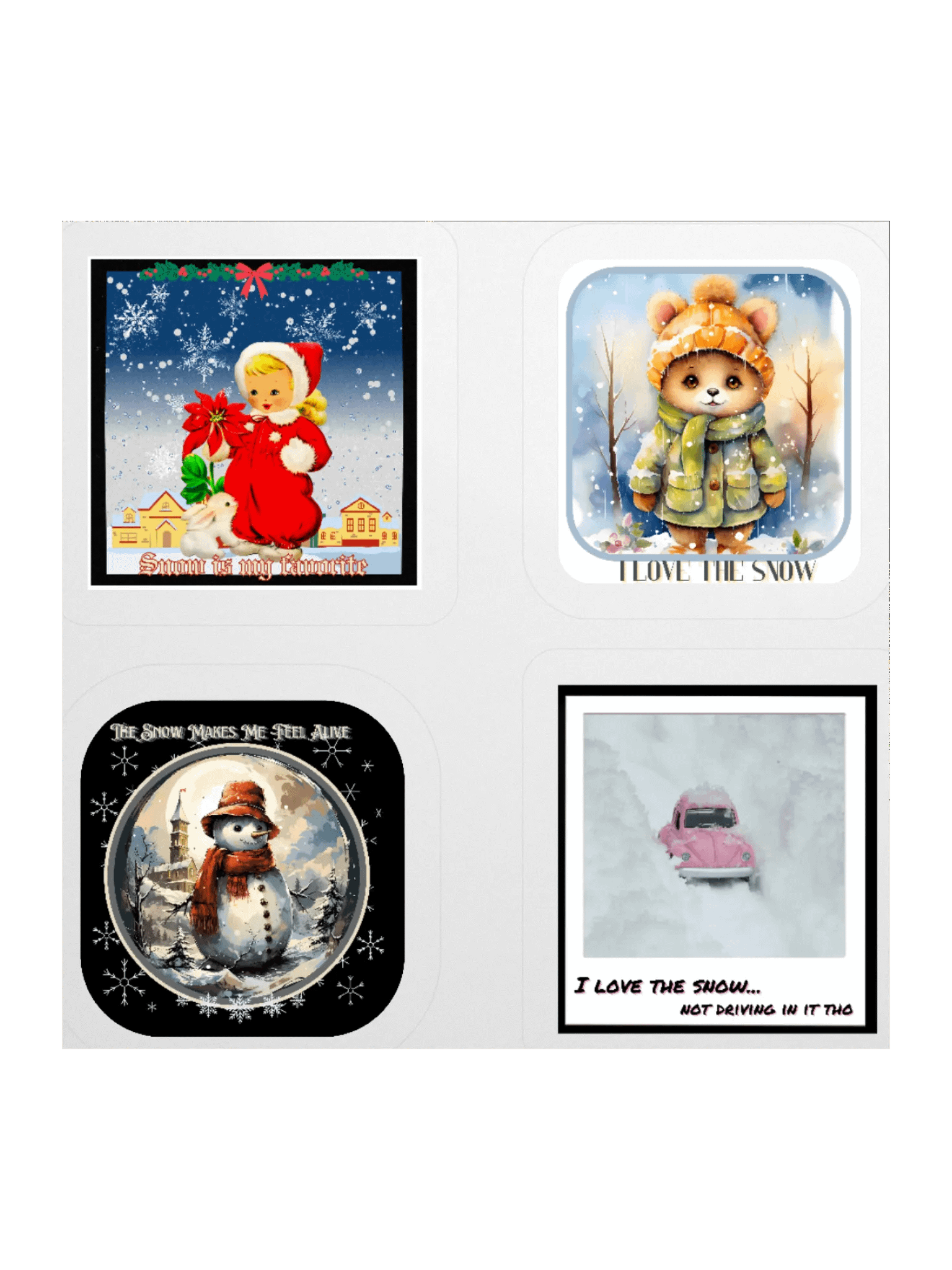 I Love the Snow, Standard Sticker Pack product image (8)