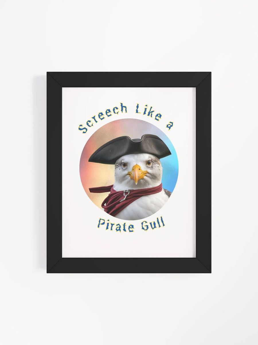 Screech Like a Pirate Gull Framed Print product image (40)