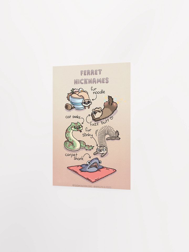 Ferret Nicknames - Bestselling Poster product image (16)