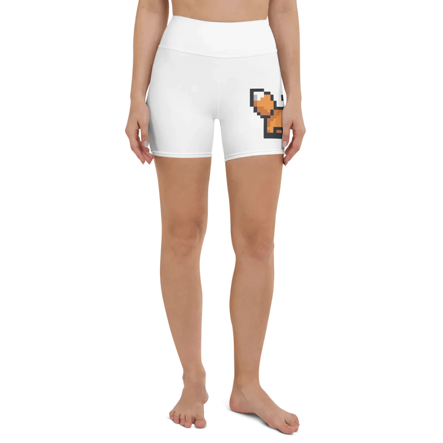 Pixel Fox All-Over Yoga Shorts product image (1)