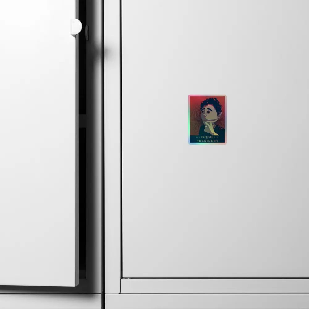 Gosh For President Holographic Sticker product image (4)