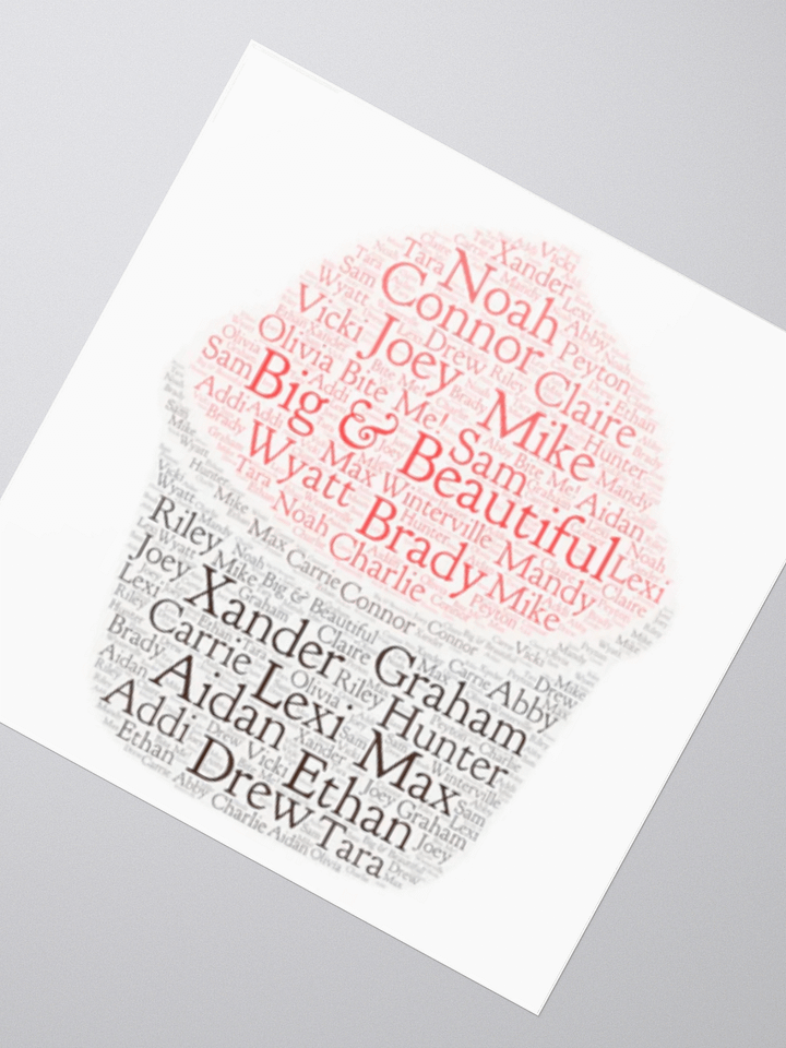 Big & Beautiful Cupcake Sticker product image (6)