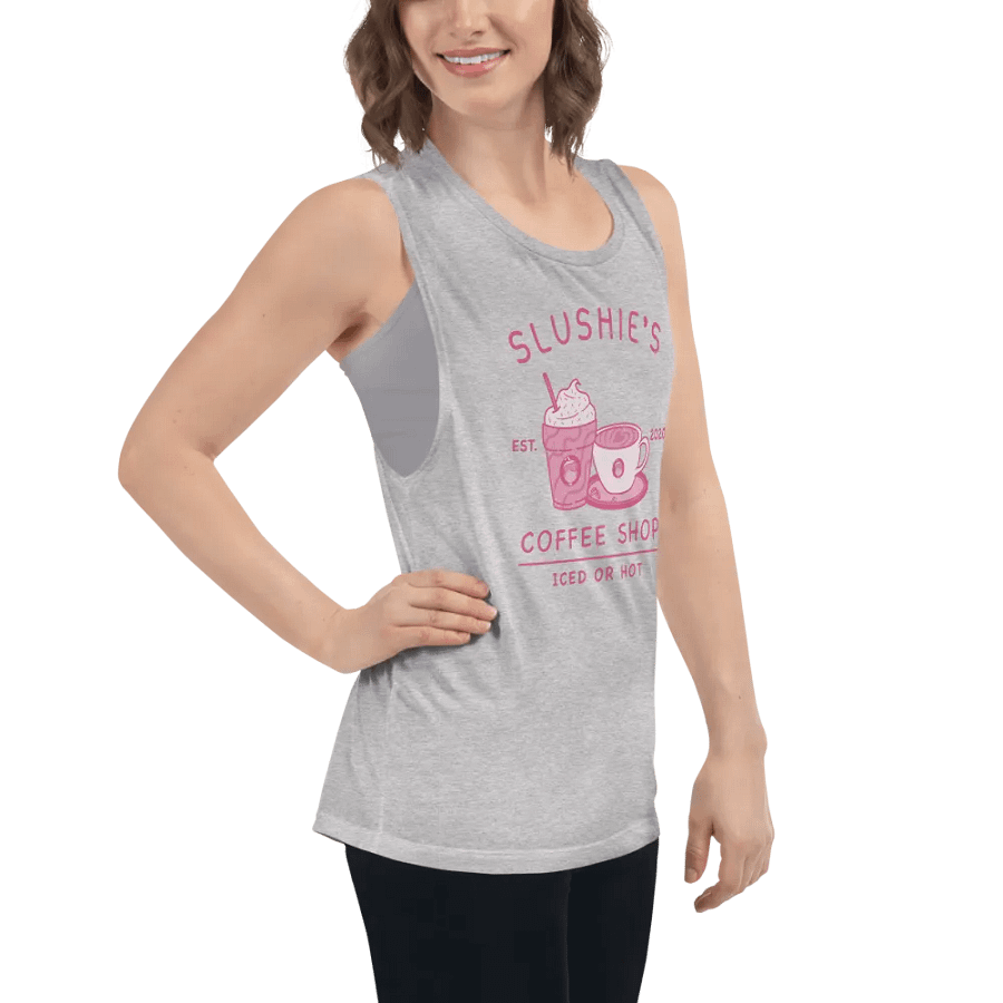Slushie's Coffee Shop (Pink) | Women's Muscle Tank product image (7)
