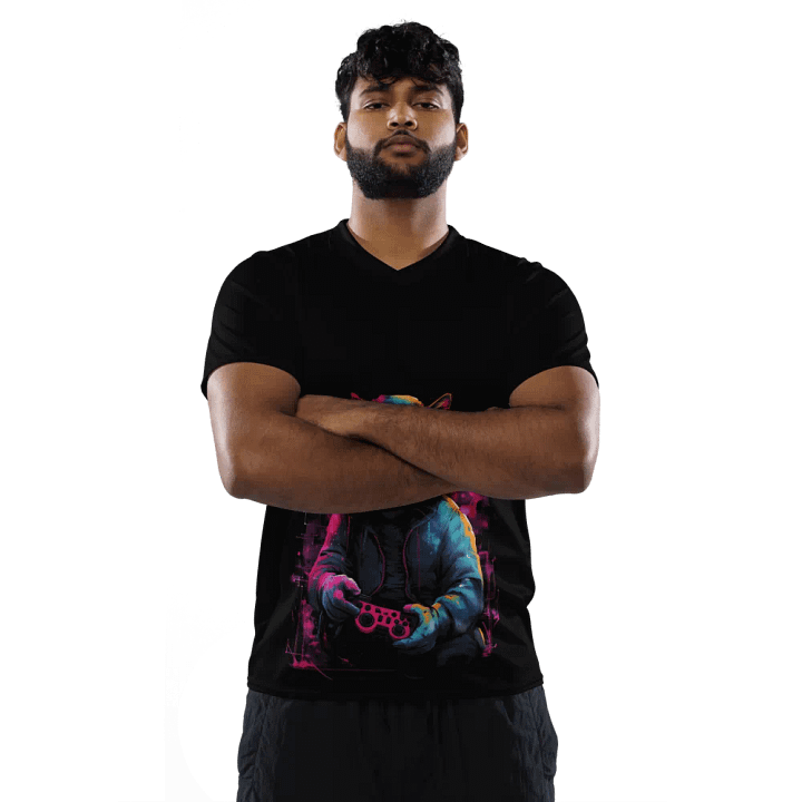 Serious Gamer Cat Unisex Sports Jersey product image (2)