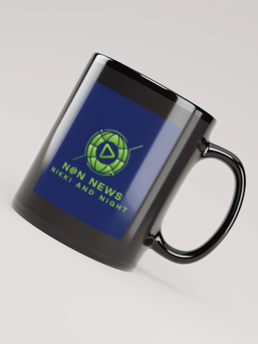 N@N NEWS Logo Black Glossy Mug product image (8)