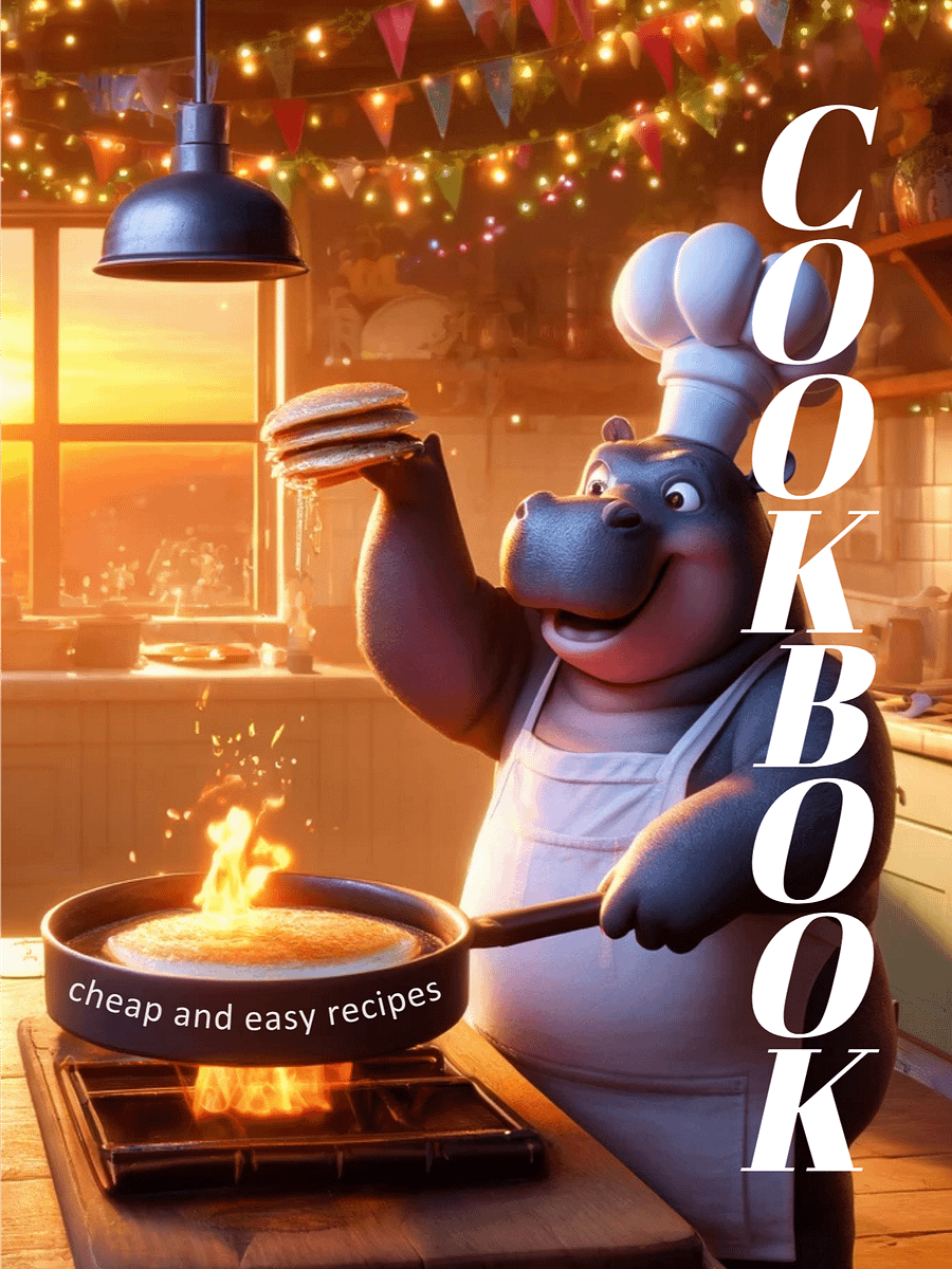 Pre-Order Print Copy of Hippo Cookbook: Hippos Cookbook: Cheap and Easy Recipes - HRC and iHutto Fundraiser product image (1)