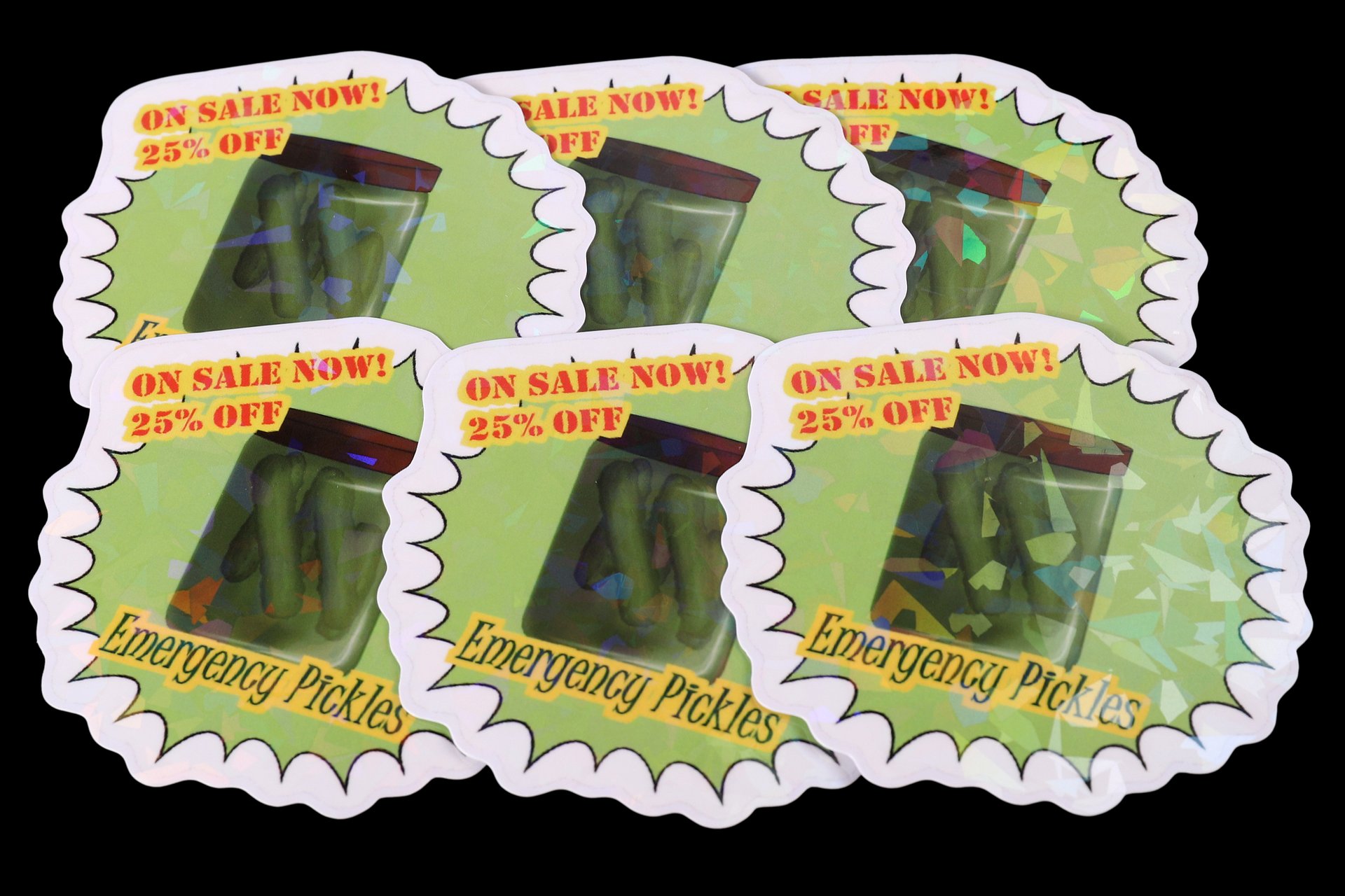 EMERGENCY Pickles! Holographic Sticker product image (3)