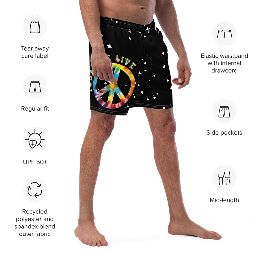 Peace and Love among the stars swim trunks product image (21)
