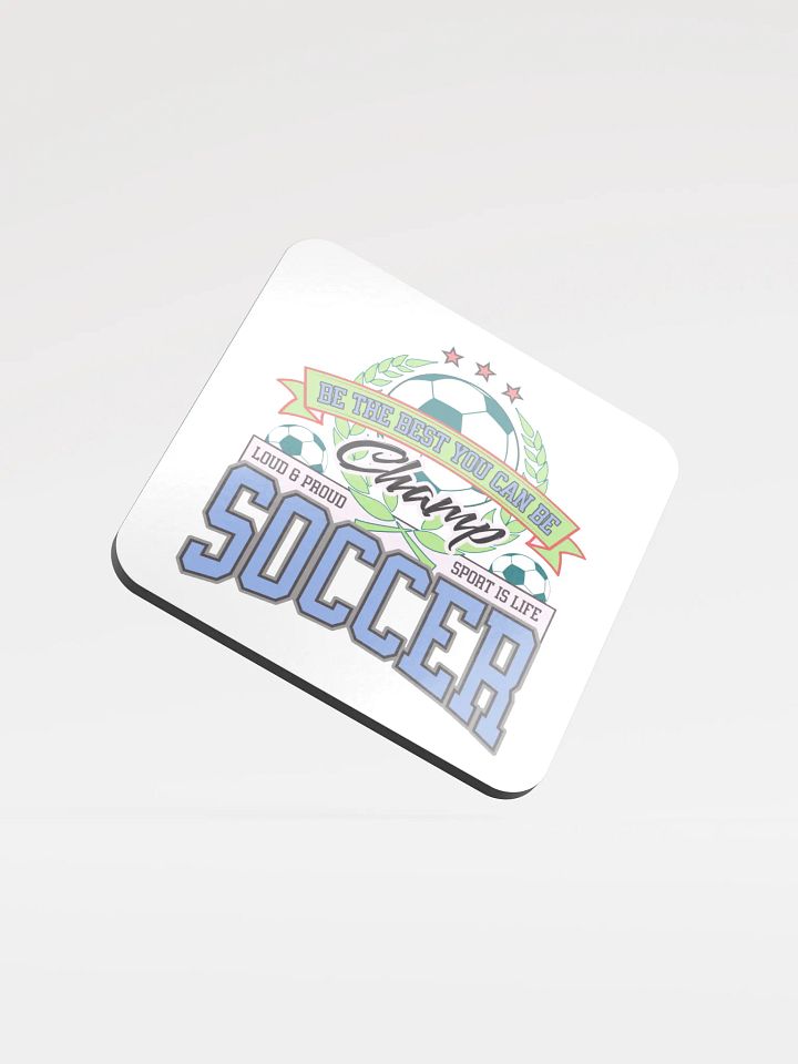 Champ Soccer Spirit Cork Coaster product image (1)