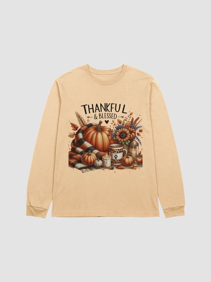 Thankful & Blessed Autumn Long Sleeve T-Shirt product image (2)