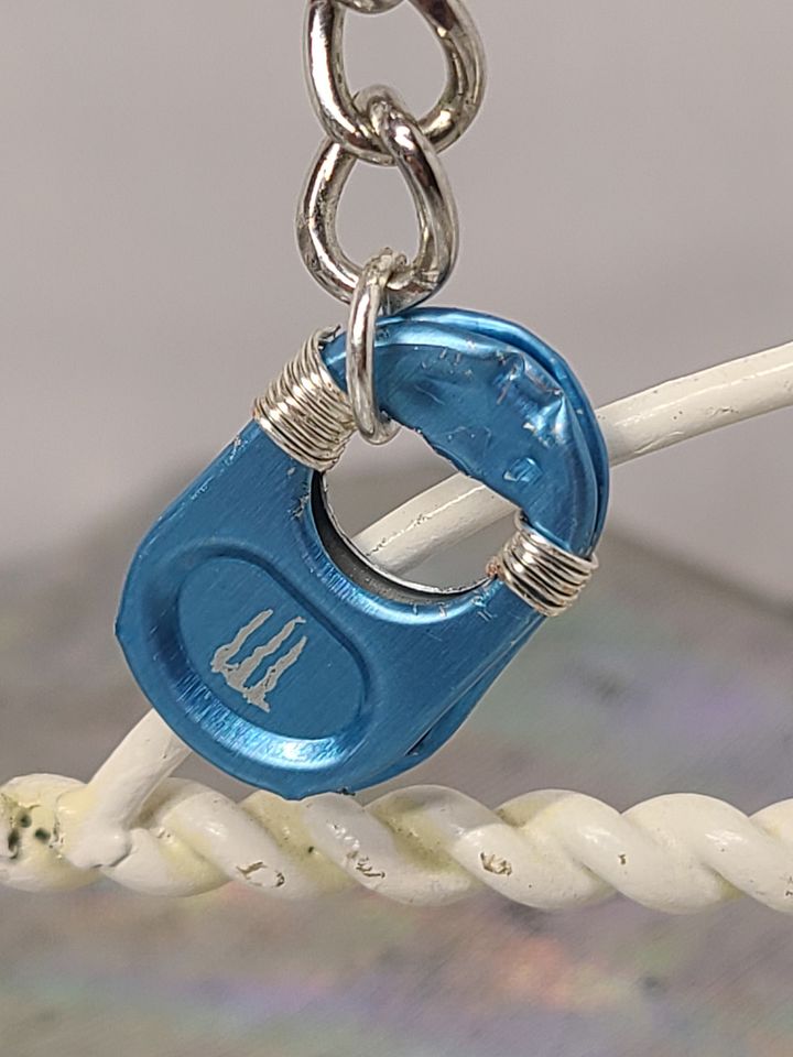 trans pride wirewrapped trash earrings product image (2)