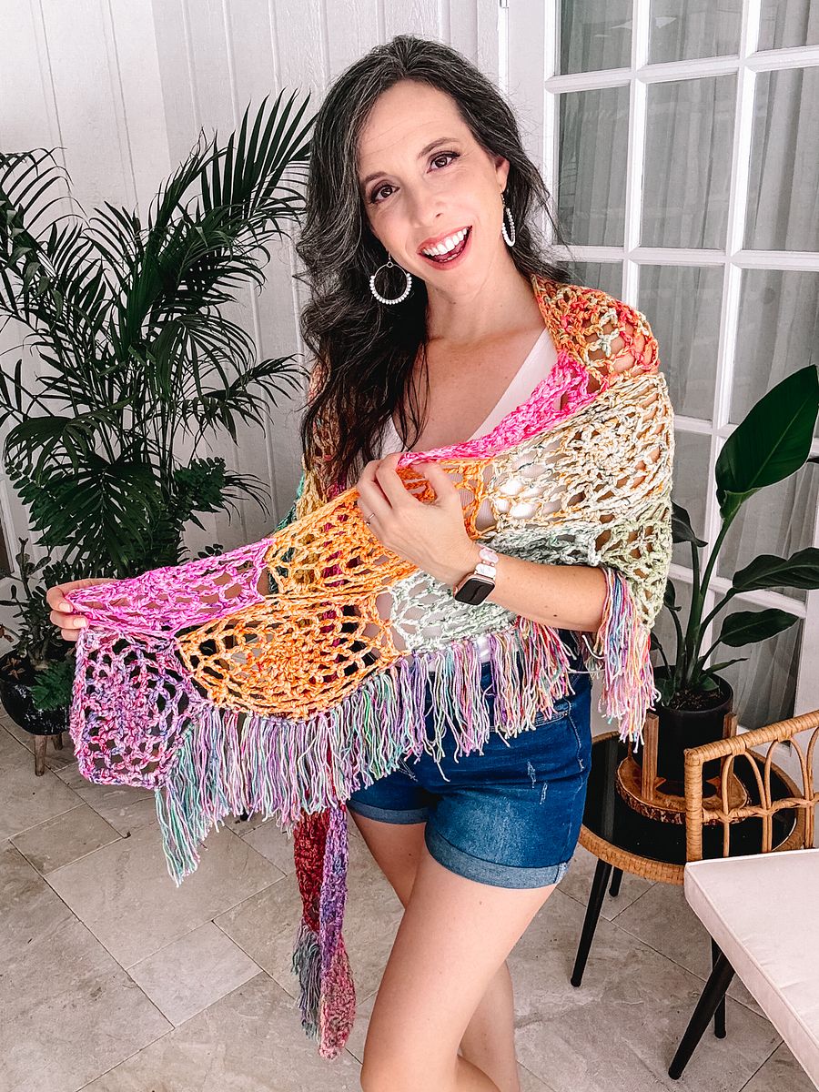 Stash Buster Motif Shawl Crochet Pattern product image (7)