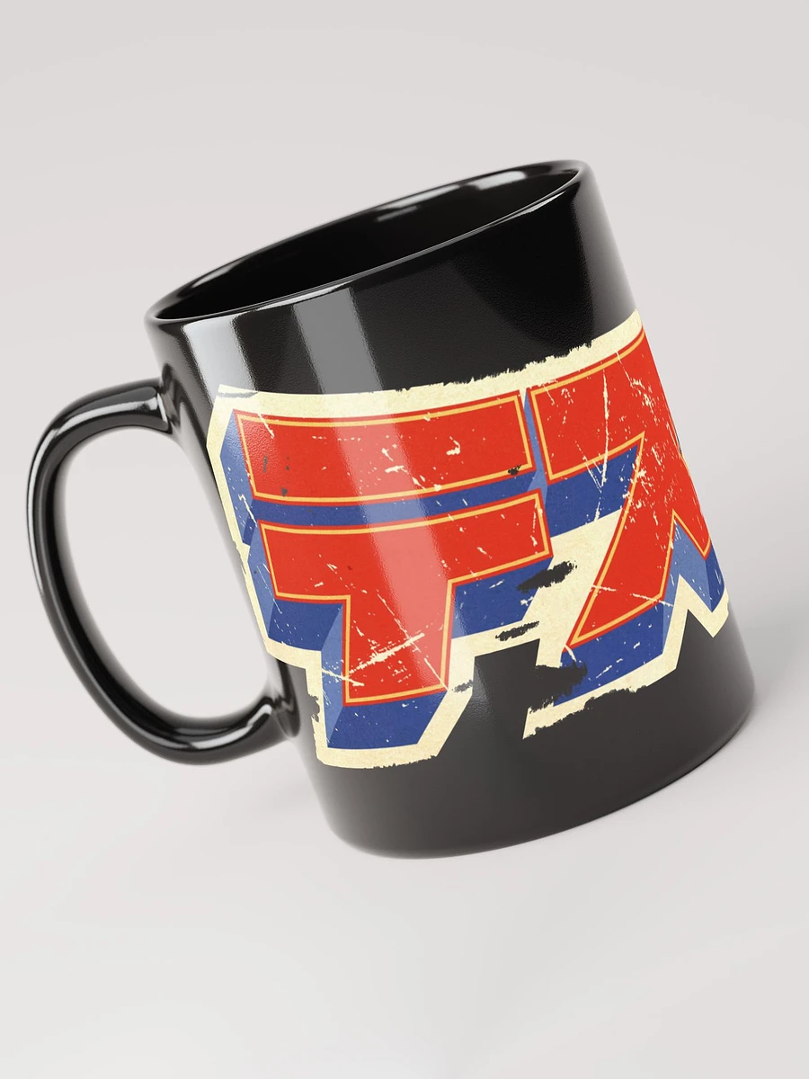 Tested Weathered Anime Logo Black Coffee Cup (Full-Wrap) product image (4)