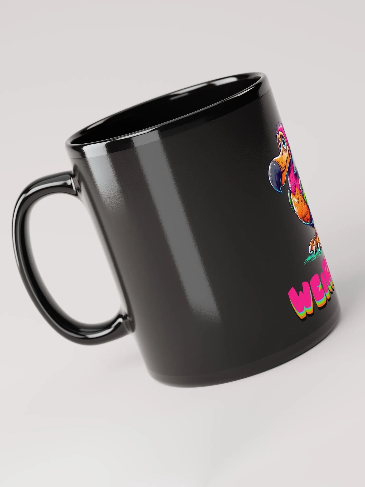 WEIRDODO Schwarze Glossy Tasse product image (5)
