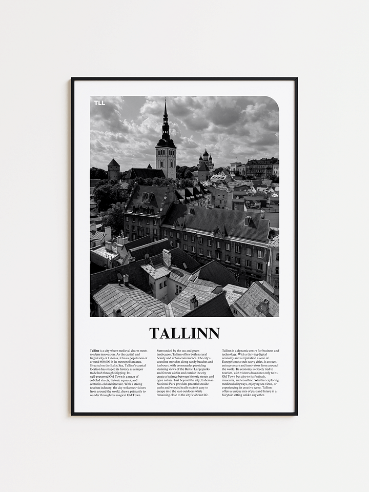 Tallinn 01 Newspaper Poster product image (1)