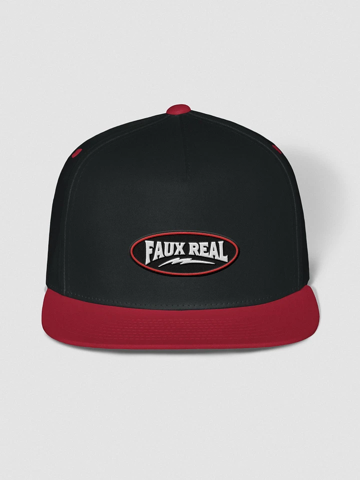 Faux Real Cotton Twill Flat Bill Cap product image (1)