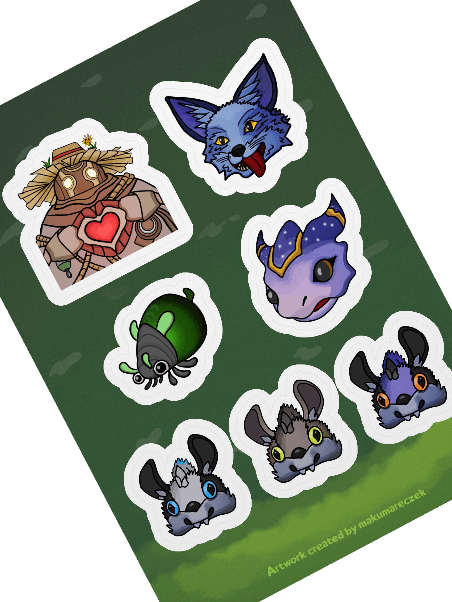 Palia Emotes Set - Kiss Cut Sticker Sheet product image (2)