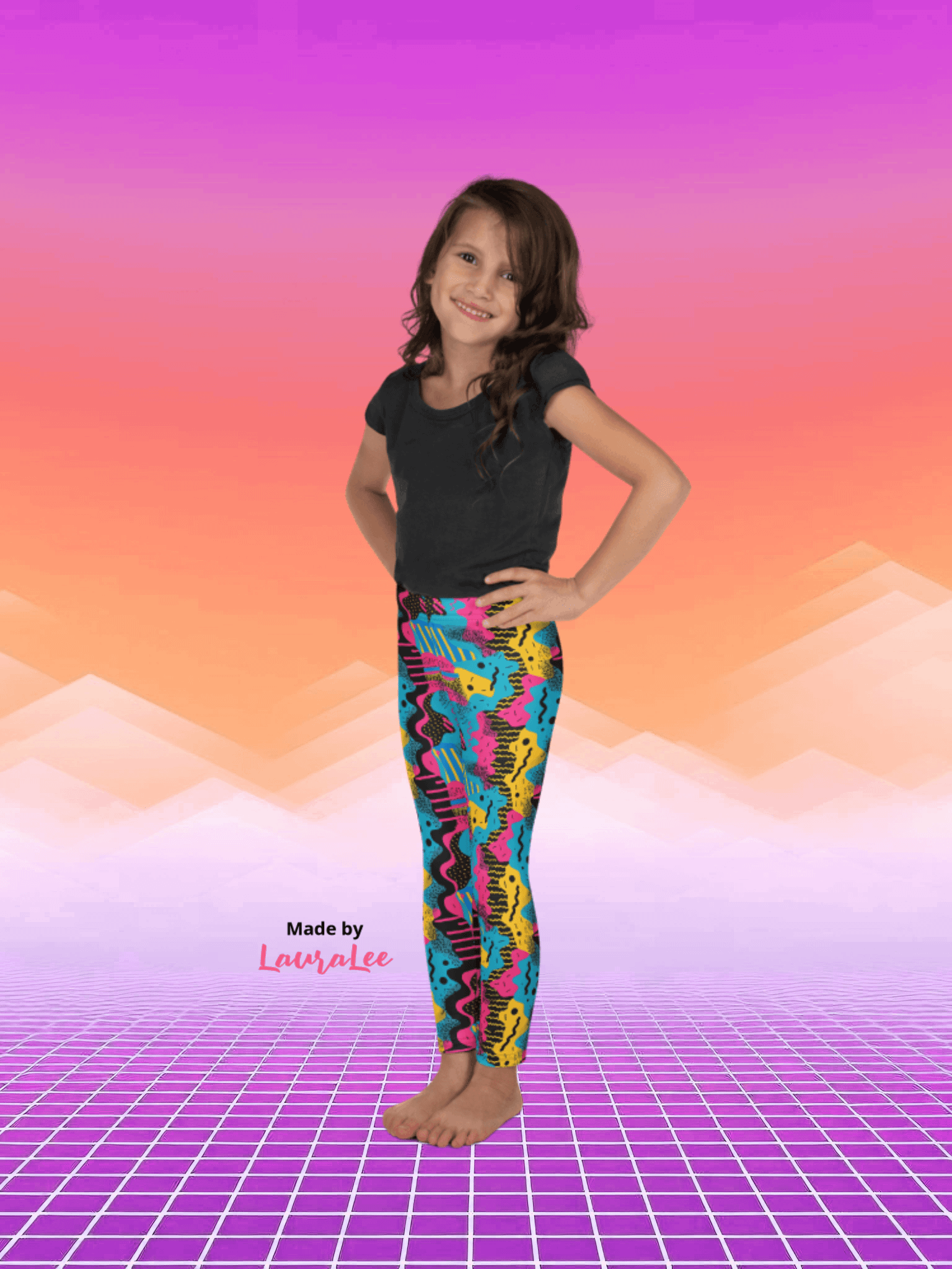 90s Abstract Alyssah JumpActive Leggings product image (1)