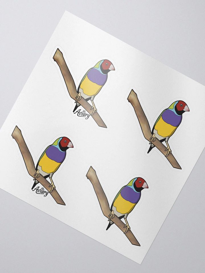 Gouldian Finch Stickers Purple product image (2)