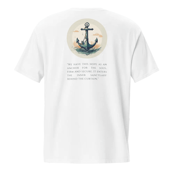 Anchor of Hope Christian Pocket T-Shirt | Hebrews 6:19 product image (2)