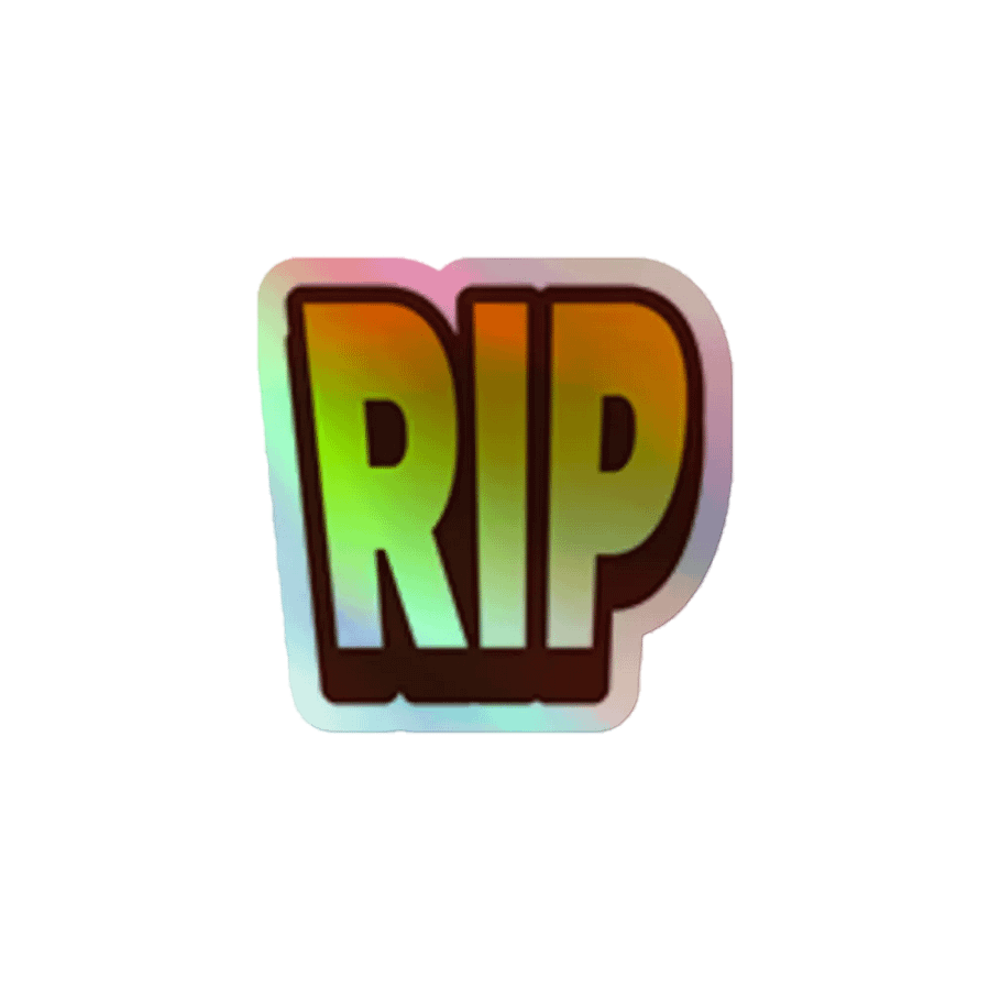 RIP Holographic Sticker product image (1)
