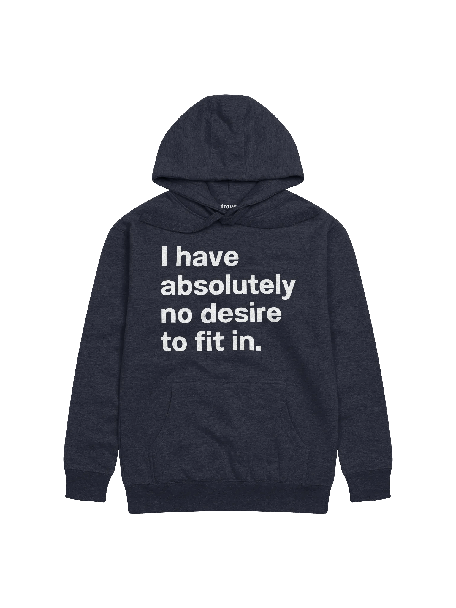 I have absolutely no desire to fit in. Unisex Hoodie product image (1)