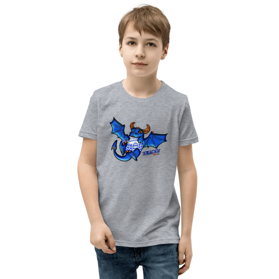 Youth blue baby dragon tee product image (45)