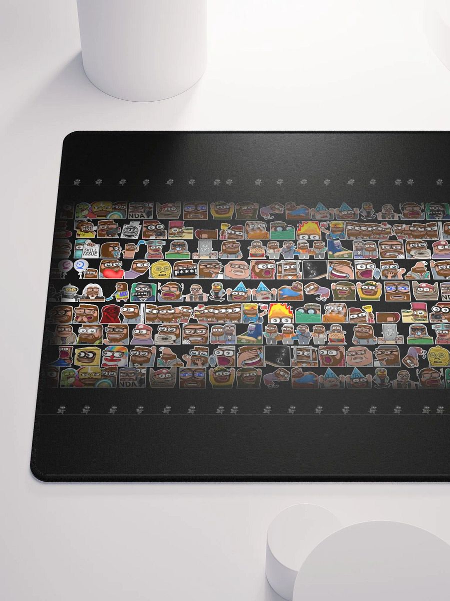 An emote collage mousepad 18x16 and 36x18 WOW product image (10)