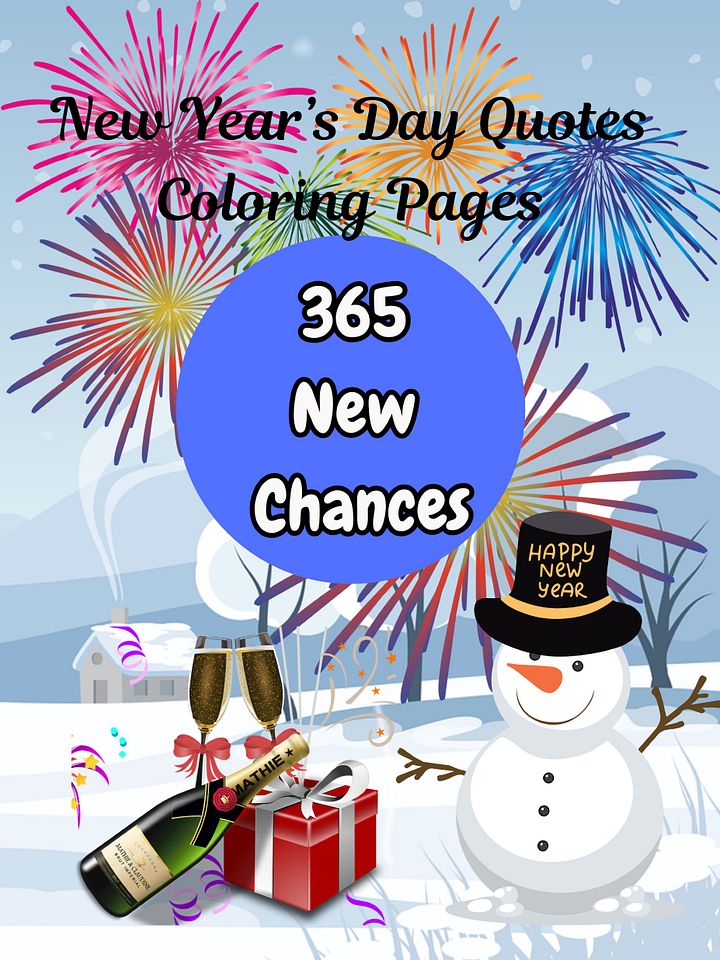 New Year's Eve 365 New Chances Coloring Book product image (1)