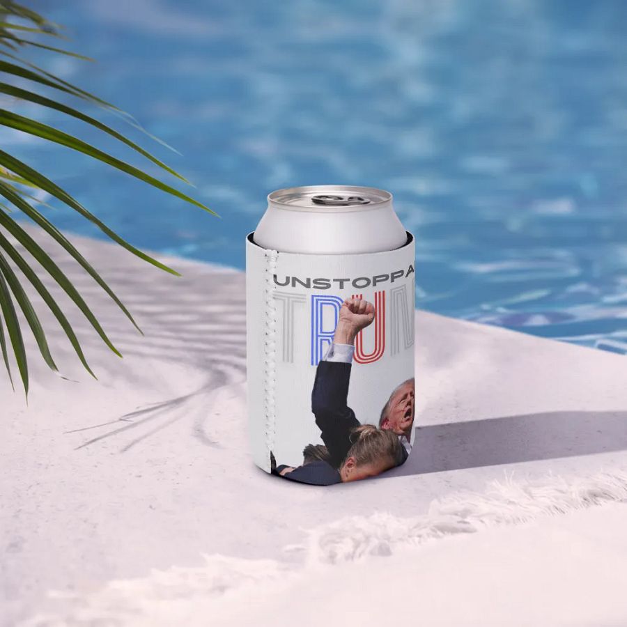 Unstoppable Trump: Fist Pumping Freedom Koozy product image (7)