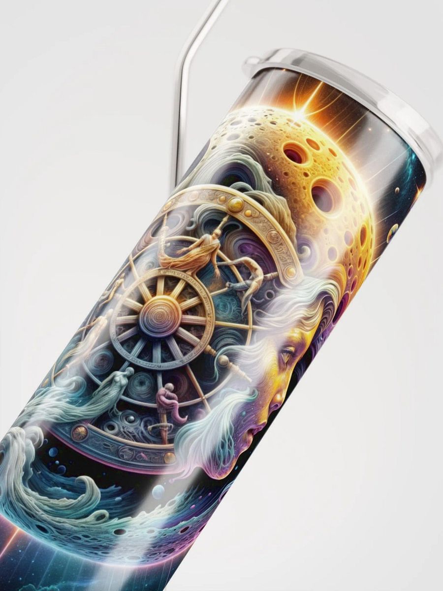 Stainless Steel Tumbler: Cosmic Face of the Moon product image (4)