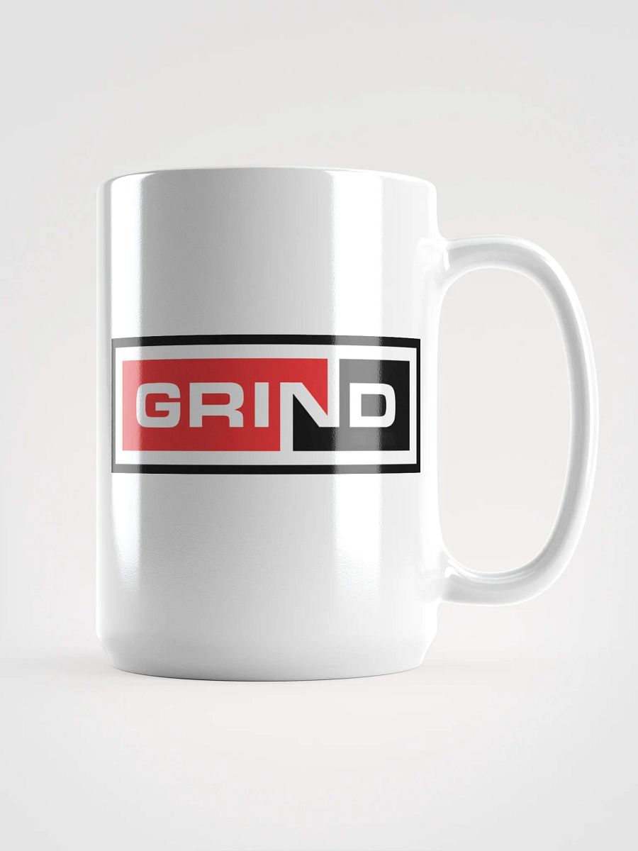 GRIND Logo White Glossy Mug product image (1)