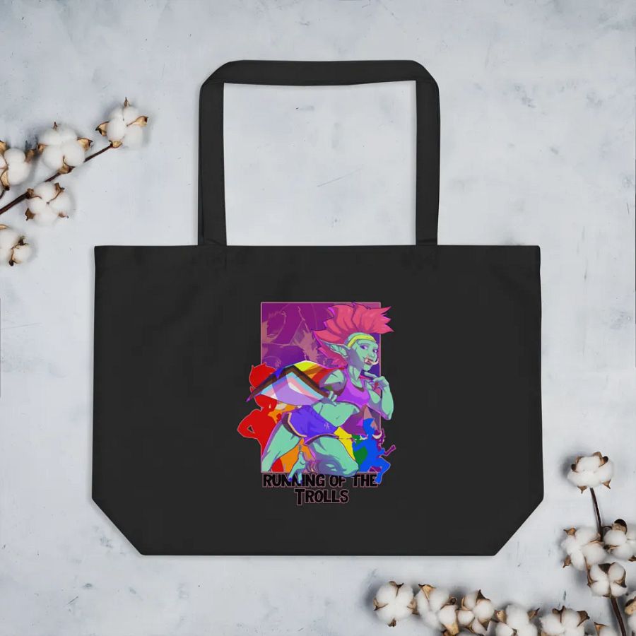 Troll Racer Large Eco Tote - By Eggu product image (4)