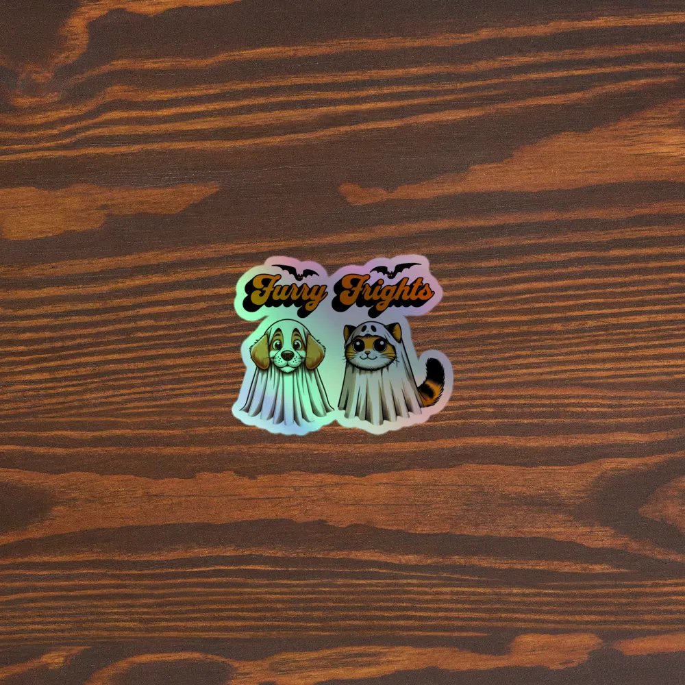 "FURRY FRIGHTS" / HOLOGRAPHIC STICKER product image (5)