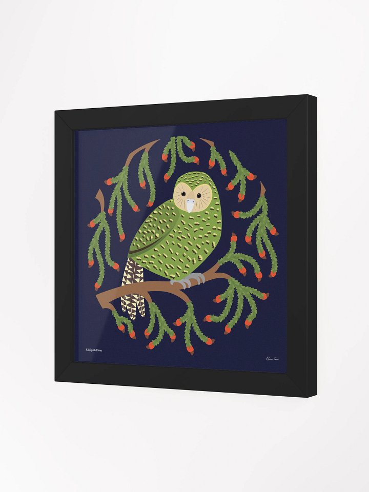 Kākāpō in Rimu Framed Wall Art product image (27)
