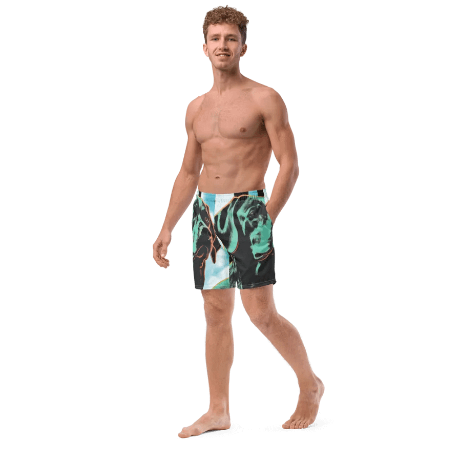 Pop Art Pup Swim Trunks product image (3)