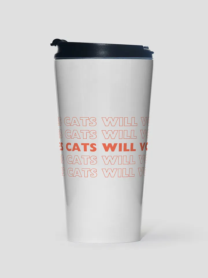 Loves Cats Will Vote Travel Mug product image (1)