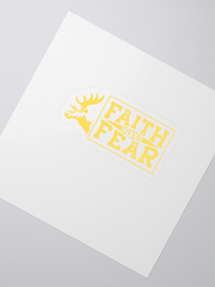 Fatih Over Fear - Yellow - Sticker product image (2)