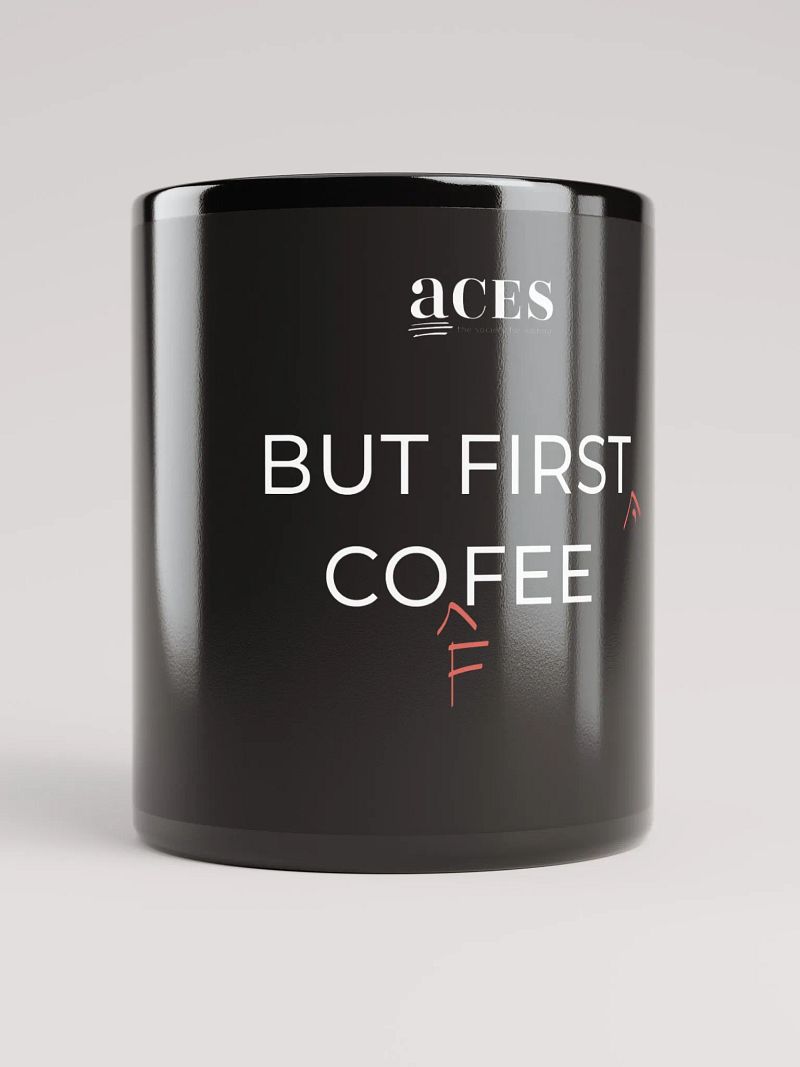 But first, coffee mug