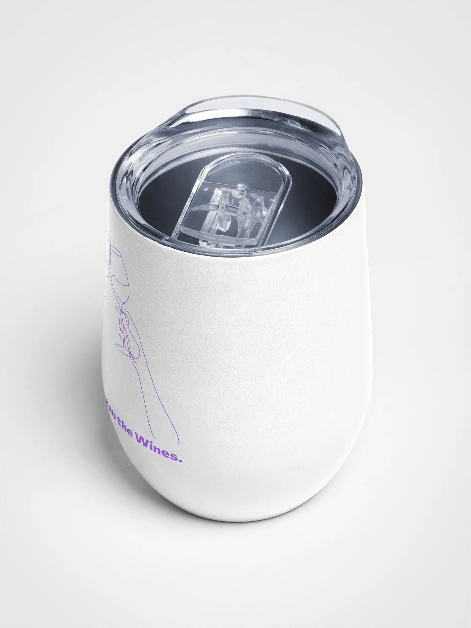 Wine Tumbler "Read Between the Wines" Purple product image (3)