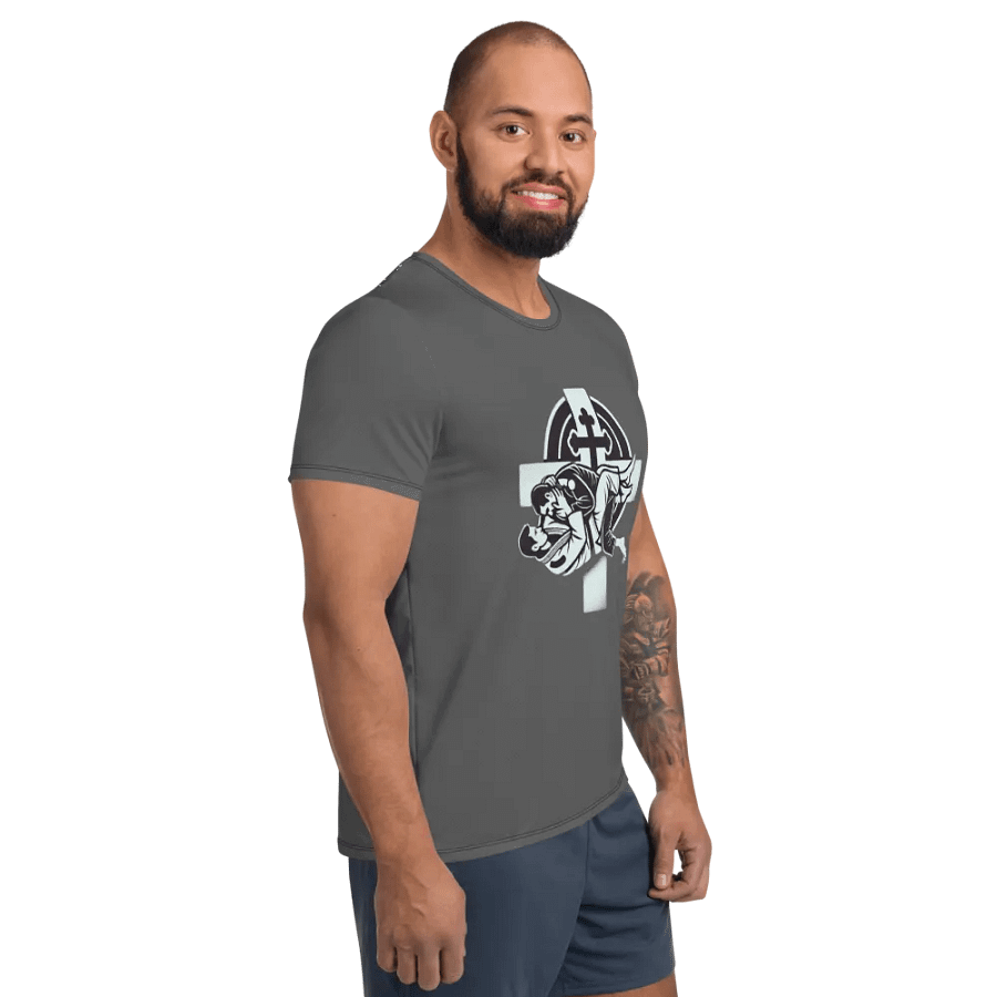 Grapple for God Athletic T-Shirt (BJJ) product image (4)
