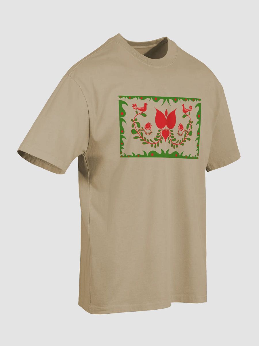 Hungarian Folk Art-Inspired Oversized T-Shirt product image (7)