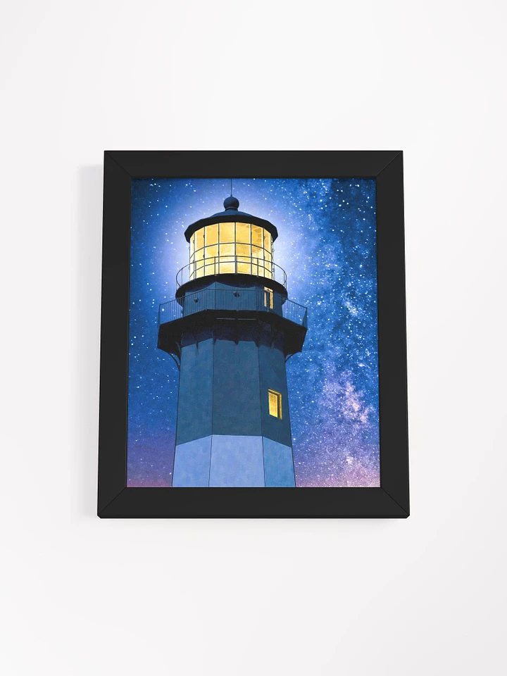 Tybee Island Lighthouse – Starry Night Framed Poster product image (13)