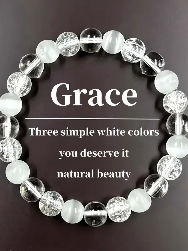 Pulseira de Cristal Elástica Artesanal: product image (1)