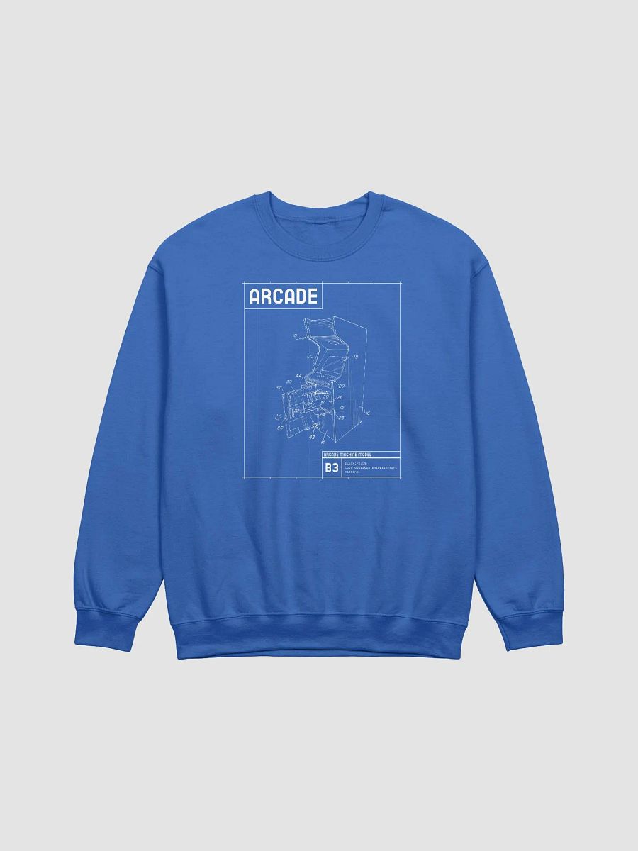 Arcade Cabinet Blueprint Sweatshirt product image (1)