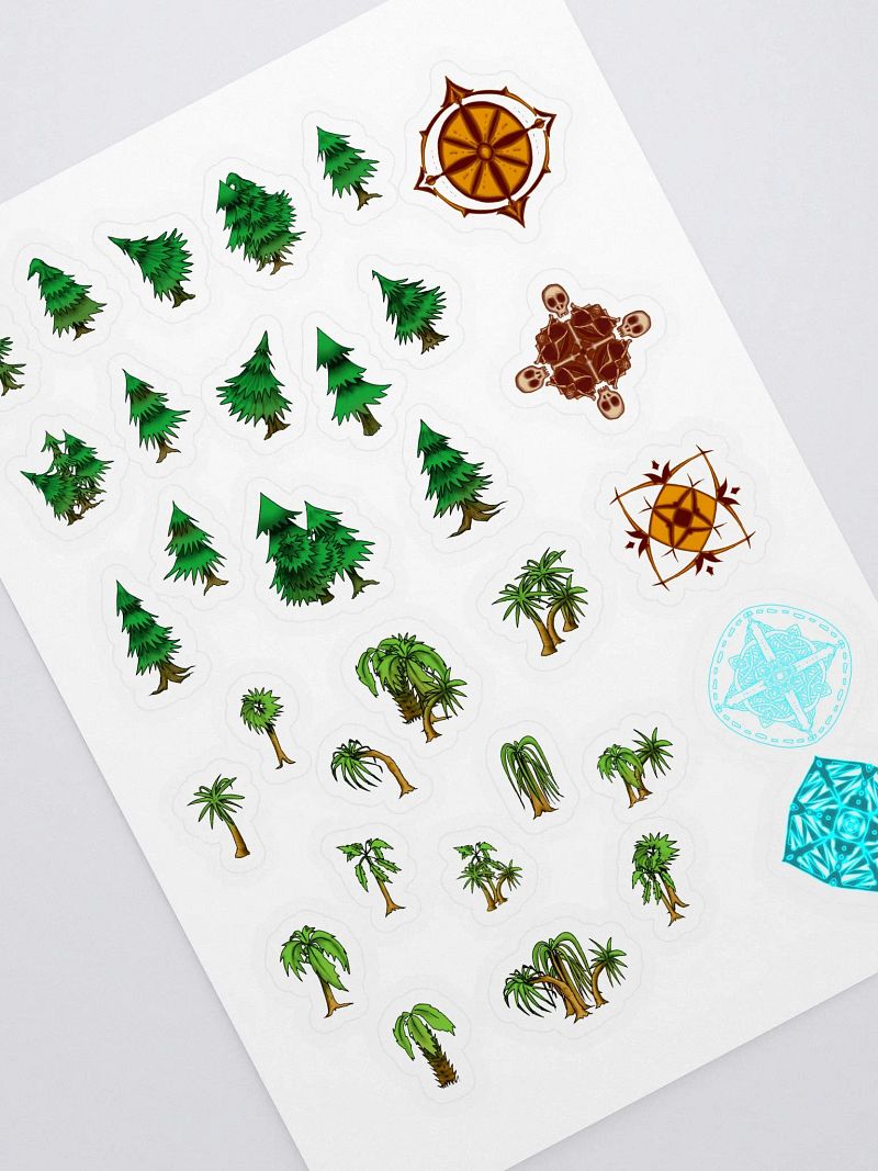 Flora and Compass Sticker Ensemble
