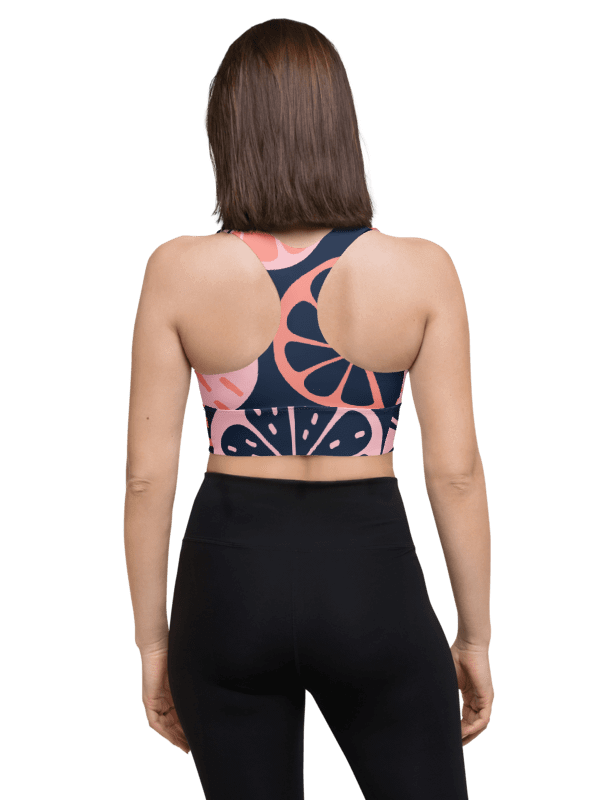 Pink Citrus Slice All-Over Sports Bra product image (3)